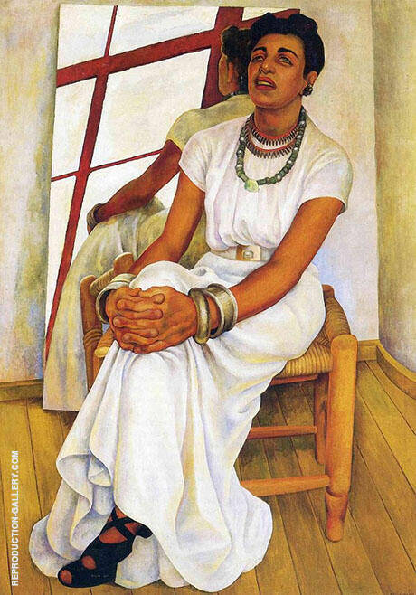 Portrait of Lupe Marin by Diego Rivera | Oil Painting Reproduction