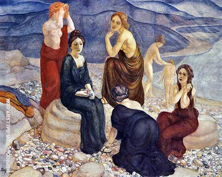 The Coast 1908 By Kuzma Petrov-Vodkin