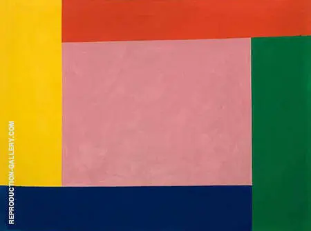 Pink with Border 1967 By Jack Bush
