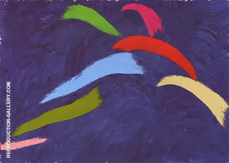 Leap On Blue 1976 By Jack Bush