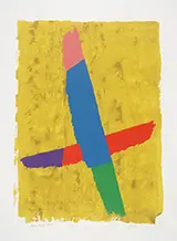 Cross Over 1974 By Jack Bush