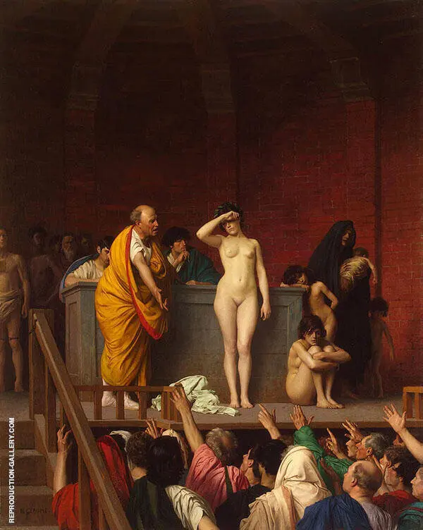 Slave Market in Rome By Jean Leon Gerome