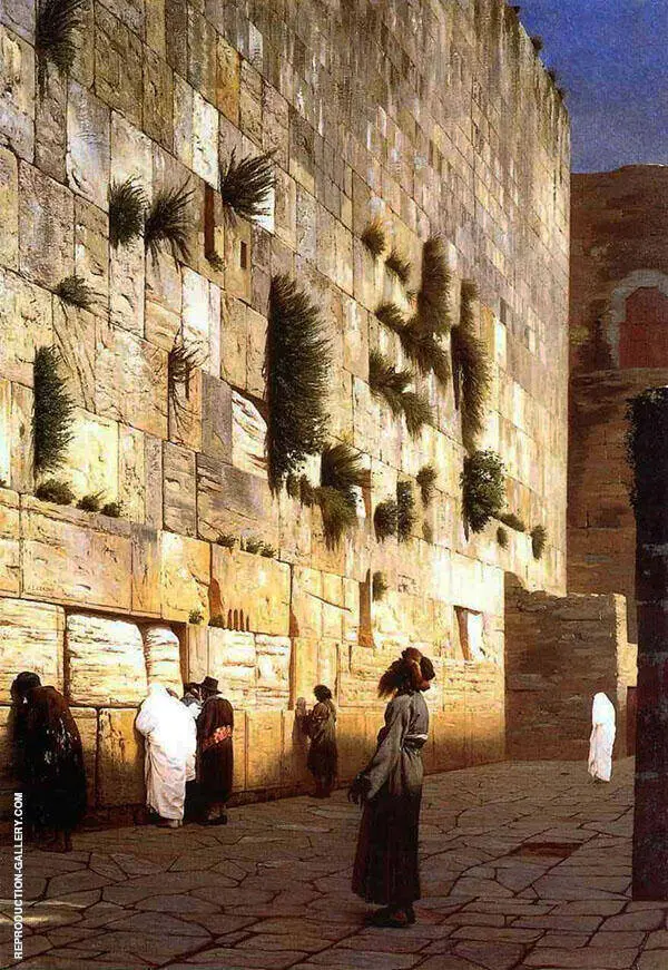 Solomons The Wailing Wall 1869 By Jean Leon Gerome