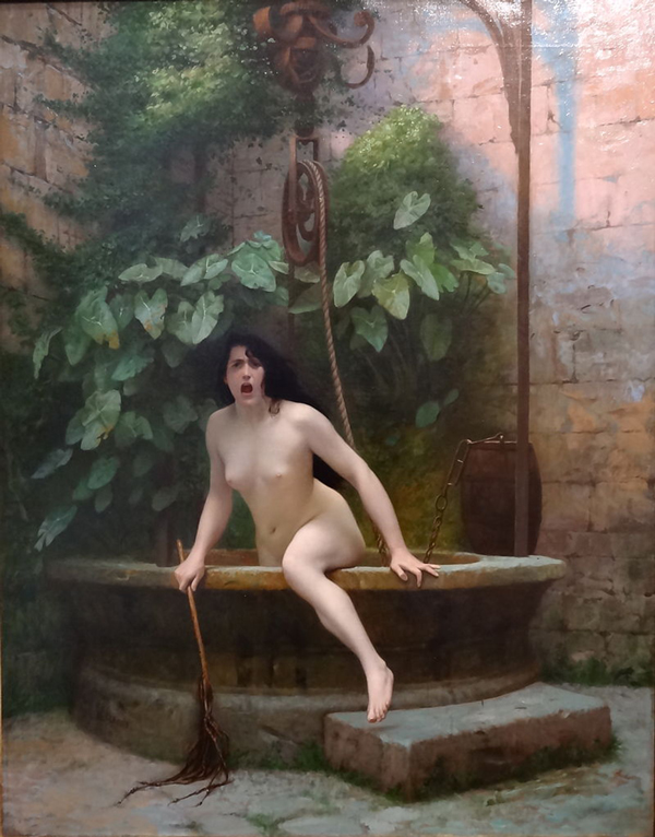Truth Rising from Her Well to Shame Mankind 1896 | Oil Painting Reproduction