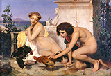 Young Greeks Attending a Cock Fight 1846 By Jean Leon Gerome