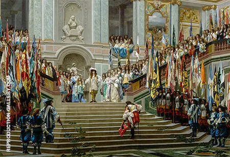 Reception du Grand Conde par Louis XIV 1674 By Jean Leon Gerome