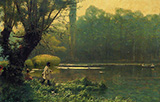 Summer Afternoon on a Lake c1895 By Jean Leon Gerome