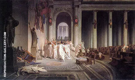 The Death of Caesar 1867 By Jean Leon Gerome