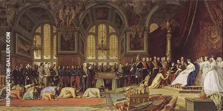 The Reception of the Siamese Ambassadors at Fontainebleau By Jean Leon Gerome