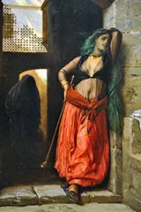 The Almeh with Pipe 1873 By Jean Leon Gerome