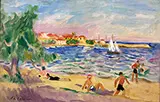 La Plage De Sainte Maxime By Charles Camoin