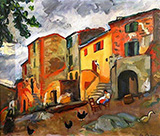 Village Street in Collioure 1912 By Charles Camoin