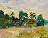 Paysage autour de la villa Tournevent 1964 By Charles Camoin