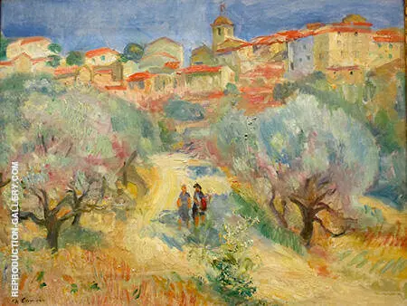 Vue de Ramatuelle 1937 By Charles Camoin
