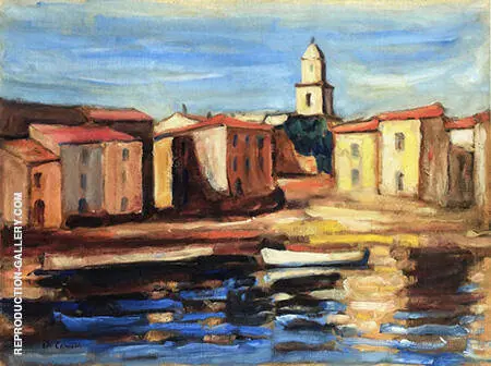 Le Clocher de Saint Tropez et la Conche 1905 By Charles Camoin