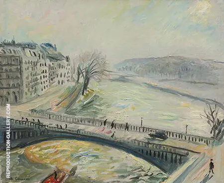 Pont Sur La Seine By Charles Camoin