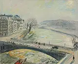 Pont Sur La Seine By Charles Camoin