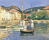 Harbour of Cassis with Two Tartanes 1905 By Charles Camoin