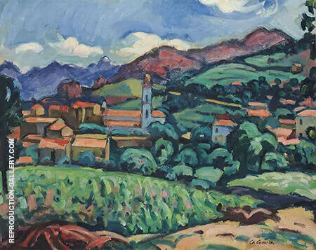 L'eglise de Piana en Corse 1910 By Charles Camoin
