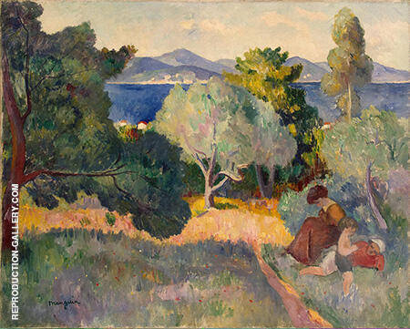 Walk in St Tropez by Henri Manguin | Oil Painting Reproduction