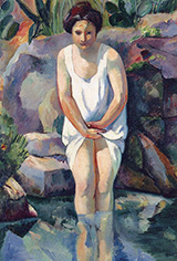 Baigneuse a Cassis Jeanne 1912 By Henri Manguin