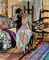 Model in a Painter's Studio By Henri Manguin