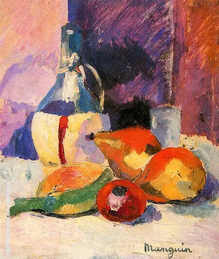 Still Life with Chianti 1905 By Henri Manguin
