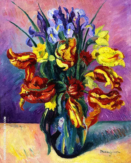 Parrot Tulips 1916 By Henri Manguin