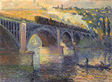 Le Pont aux Anglais Soleil Couchant 1905 By Robert Antoine Pinchon