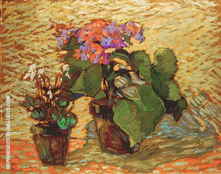 Pots of Geraniums By Robert Antoine Pinchon