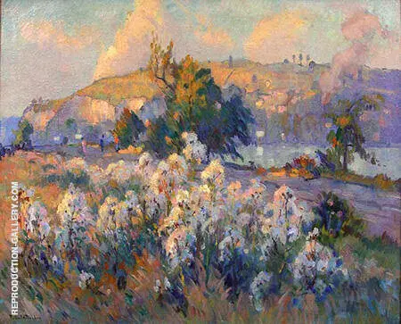 Thistles on the Bank of the Seine By Robert Antoine Pinchon