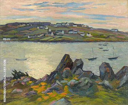 River Bank of Belbeuf 1909 By Robert Antoine Pinchon
