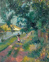 Promenade Sur Le Chemin De Halage By Robert Antoine Pinchon