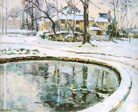 The Basin Snow By Robert Antoine Pinchon