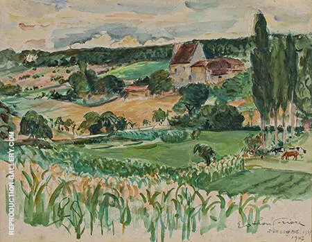 Paysage de Dordogne 1947 By Emile Othon Friesz