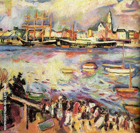Port D'anvers 1906 By Emile Othon Friesz
