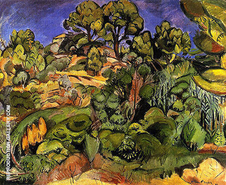Trees in Cassis by Emile Othon Friesz | Oil Painting Reproduction