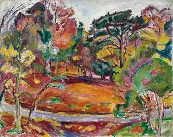Autumn in Honfleur the Cote de Grace c1906 By Emile Othon Friesz