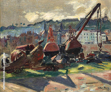 Port de Honfleur 1905 by Emile Othon Friesz | Oil Painting Reproduction
