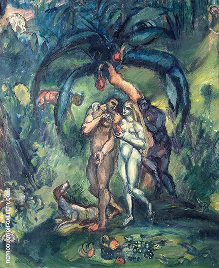 Temptation Adam and Eve c1910 By Emile Othon Friesz