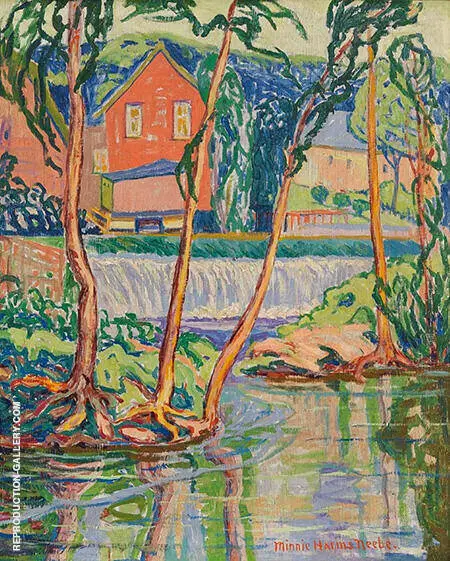 The Dam 1924 By Minnie Harms Neebe