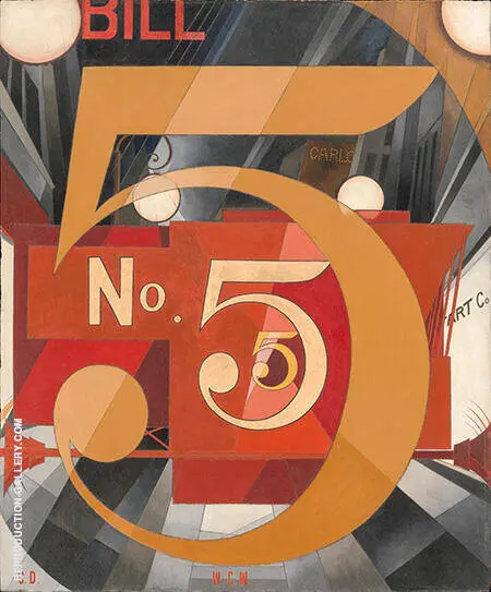 I Saw the Figure 5 in Gold By Charles Demuth
