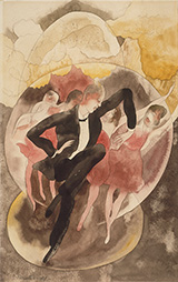 Dancer with Chorus 1918 By Charles Demuth