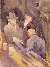 Men at a Bar 1912 By Charles Demuth