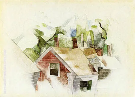 Rooftops By Charles Demuth