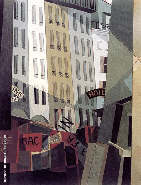 Rue Monkey Who Fishing 1921 By Charles Demuth