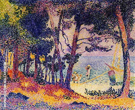 A Pine Wood Provence By Henri Edmond Cross