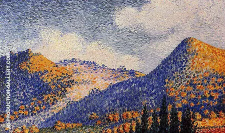 Landscape the Little Maresque Mountains c1896 By Henri Edmond Cross