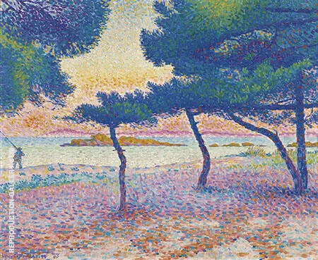 La Plage de Saint Clair By Henri Edmond Cross