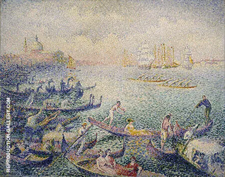 Regattain Venice By Henri Edmond Cross